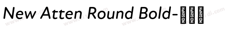 New Atten Round Bold字体转换